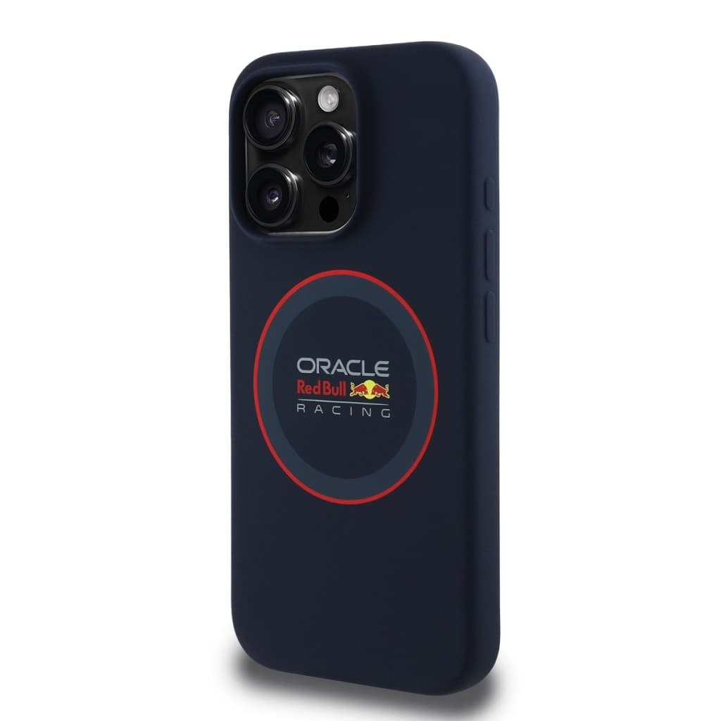Zadní kryt Red Bull Silicone Red Ring MagSafe pro iPhone 15 Pro Navy - náhled 3