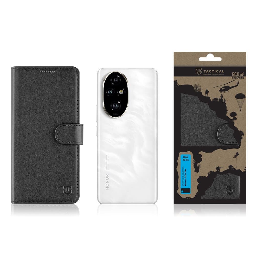 Knížkové pouzdro Tactical Field Notes pro Honor 200 Pro Black - náhled 3