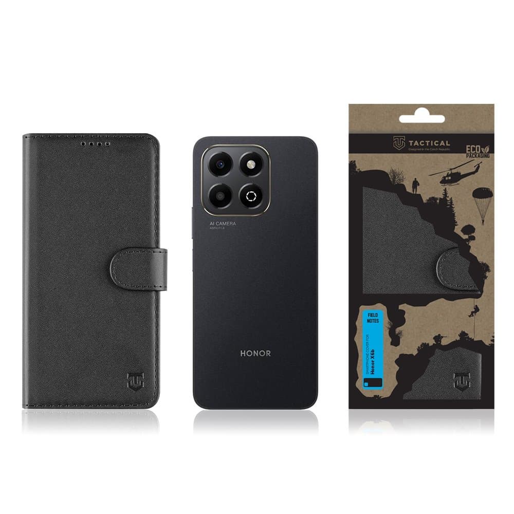 Knížkové pouzdro Tactical Field Notes pro Honor X6b Black - náhled 3