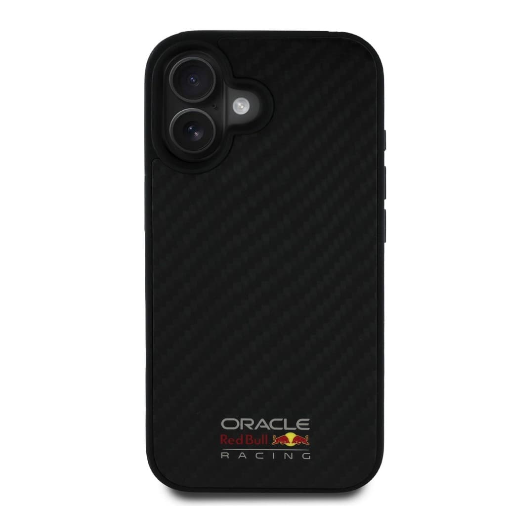 Zadní kryt Red Bull Carbon Shiny Logo MagSafe pro iPhone 16 Black - náhled 3