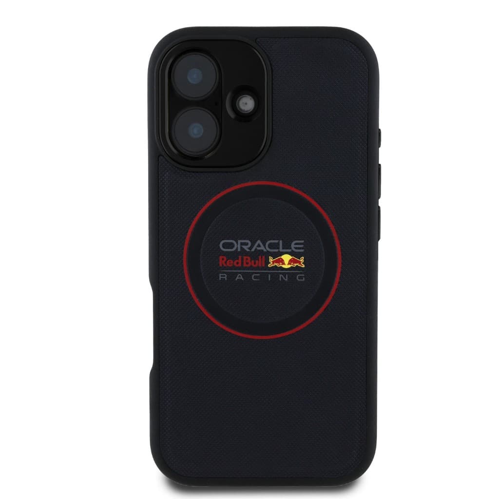 Zadní kryt Red Bull PU Leather Red Ring MagSafe pro iPhone 16 Plus Navy - náhled 3