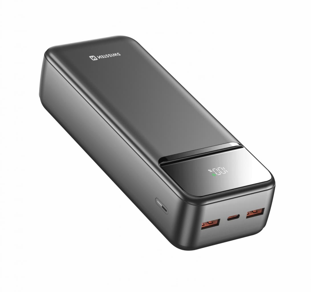 Powerbank Swissten 30000 mAh Power Line II černá - náhled 3
