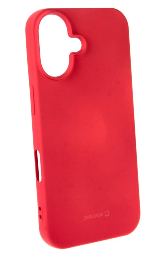 Zadní kryt Swissten Soft Joy pro iPhone 16e červený - náhled 3