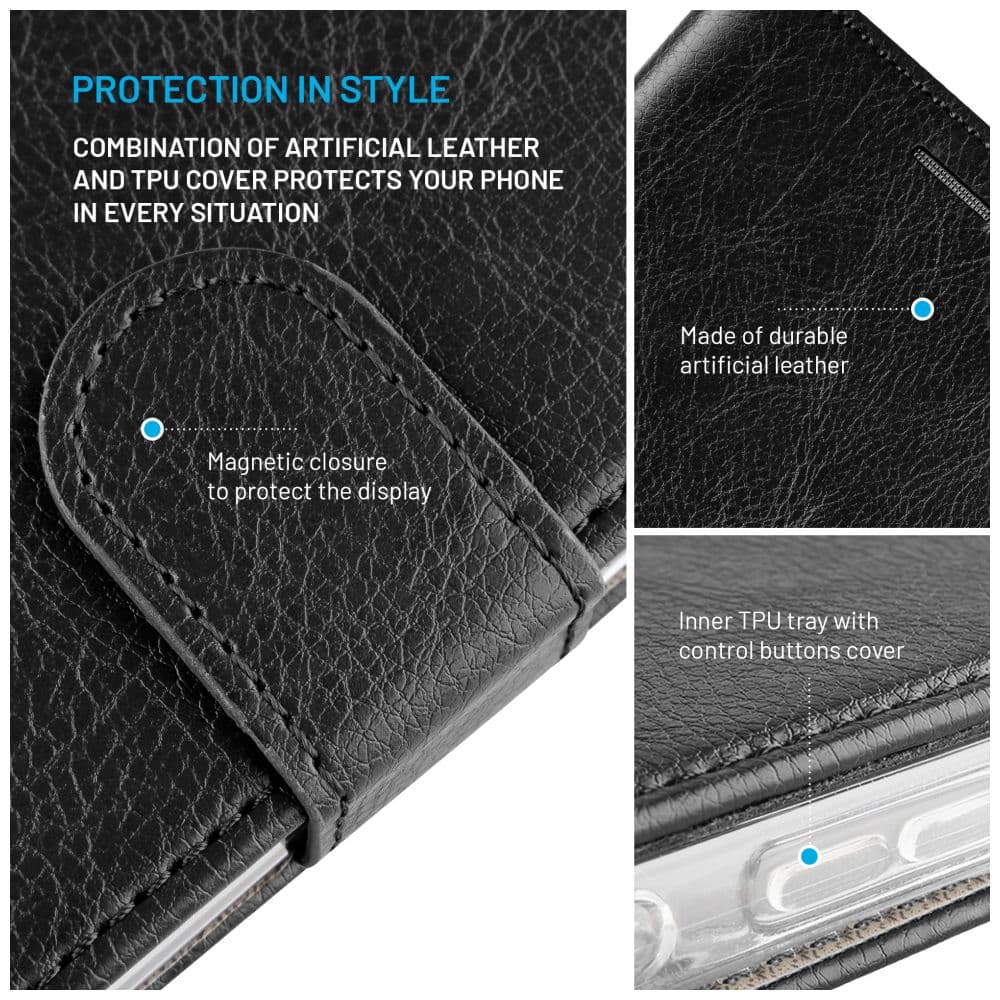 Pouzdro typu kniha FIXED Opus pro Vivo X200 Pro Mini, černé - náhled 3
