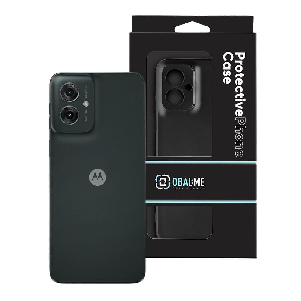 Zadní kryt OBAL:ME Matte TPU pro Motorola G55 Black - náhled 3