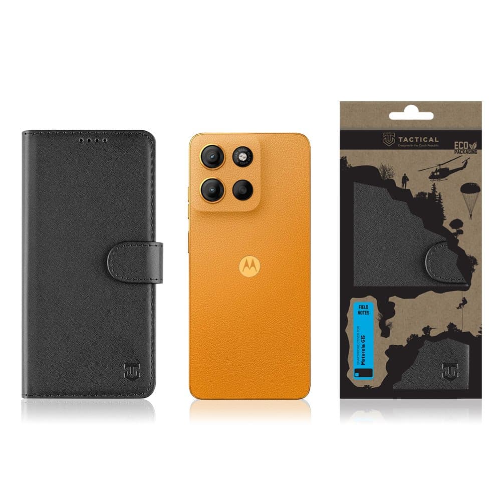 Knížkové pouzdro Tactical Field Notes pro Motorola G15 Black - náhled 3