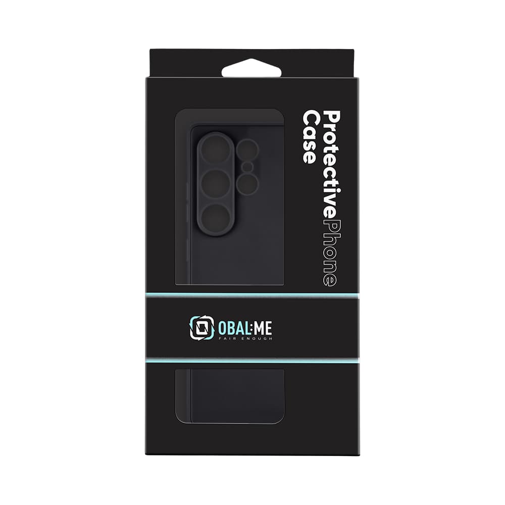 Zadní kryt OBAL:ME Matte TPU pro Samsung Galaxy S25 Ultra Black - náhled 3