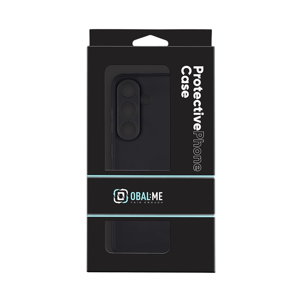 Zadní kryt OBAL:ME Matte TPU pro Samsung Galaxy S25 Black - náhled 3