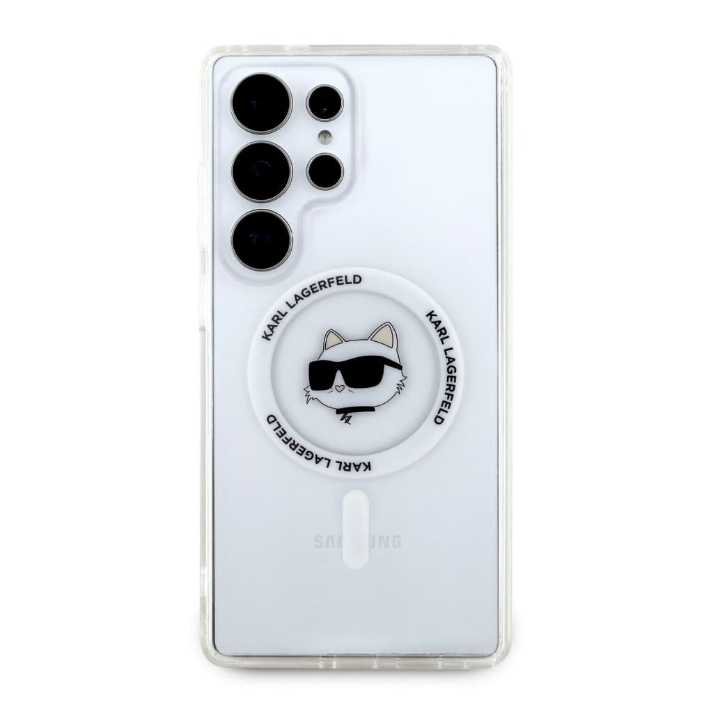 Zadní kryt Karl Lagerfeld IML Choupette Head MagSafe pro Samsung Galaxy S25 Ultra Transparent - náhled 3