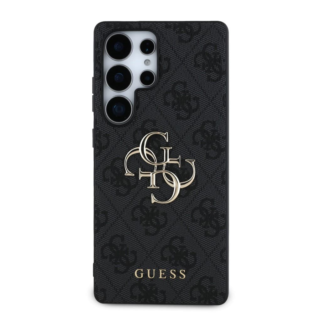 Zadní kryt Guess PU 4G Metal Logo pro Samsung Galaxy S25 Ultra Grey - náhled 3