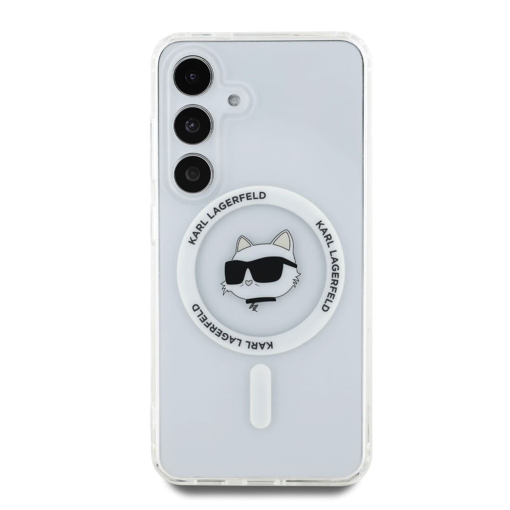 Zadní kryt Karl Lagerfeld IML Choupette Head MagSafe pro Samsung Galaxy S25+ Transparent - náhled 3