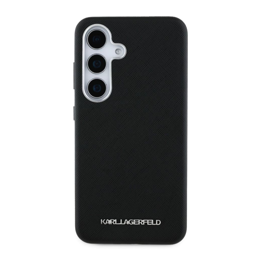 Zadní kryt Karl Lagerfeld PU Saffiano Metal Logo and Frame pro Samsung Galaxy S25 Black - náhled 3