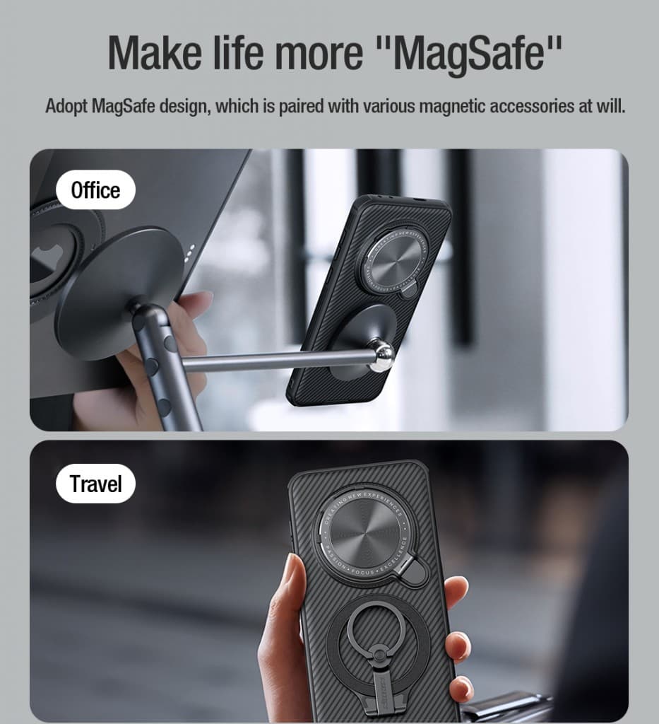 Zadní kryt Nillkin CamShield Prop Magnetic pro Honor Magic7 Pro Black - náhled 3