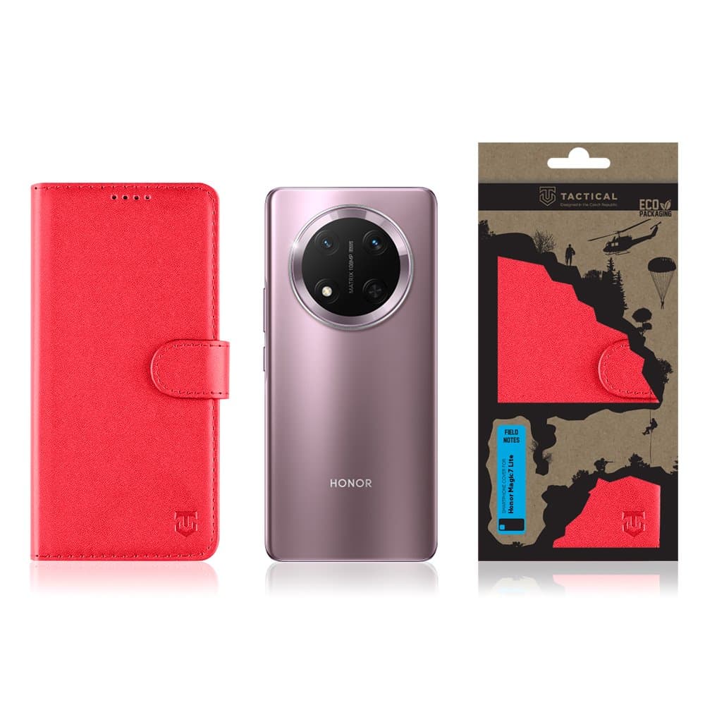 Knížkové pouzdro Tactical Field Notes pro Honor Magic7 Lite Red - náhled 3
