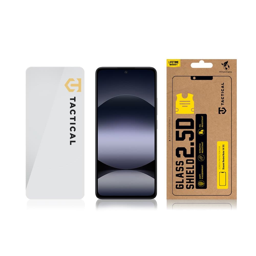Tvrzené sklo Tactical Glass Shield pro Xiaomi Redmi Note 14 5G - náhled 3