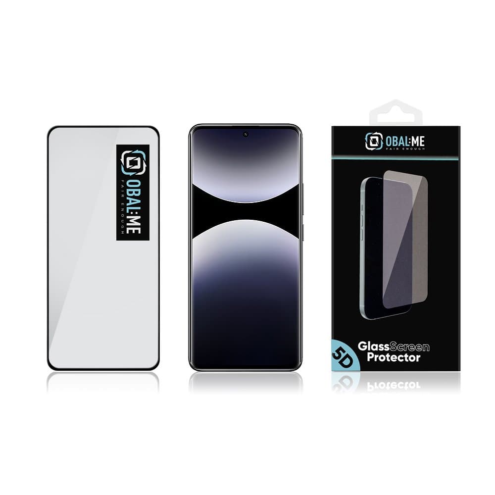 Tvrzené sklo OBAL:ME 5D pro Xiaomi Redmi Note 14 Pro+ 5G Black - náhled 3