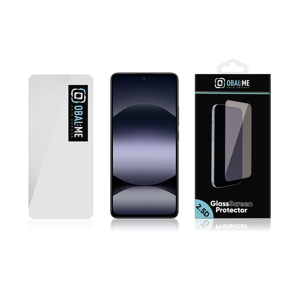 Tvrzené sklo OBAL:ME 2.5D pro Xiaomi Redmi Note 14 4G-5G-14S-Poco M7 Pro 5G Clear - náhled 3