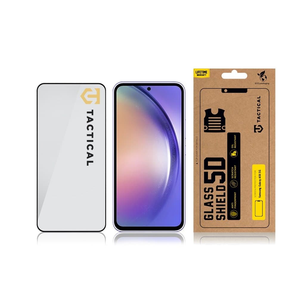 Tvrzené sklo Tactical pro Samsung Galaxy A56 5D černé - náhled 3