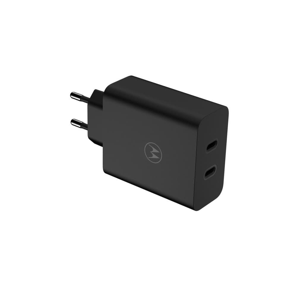 Nabíječka MCD-1252 Motorola TurboPower Duo 2xUSB-C 125W s USB-C datovým kabelem černá - náhled 3