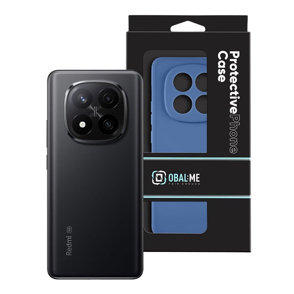 Zadní kryt OBAL:ME Matte TPU pro Xiaomi Redmi Note 14 Pro+ 5G Dark Blue - náhled 3