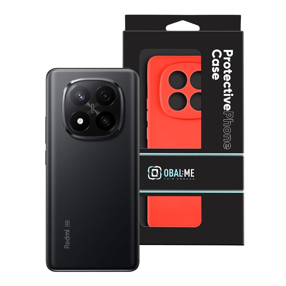 Zadní kryt OBAL:ME Matte TPU pro Xiaomi Redmi Note 14 Pro+ 5G Red - náhled 3