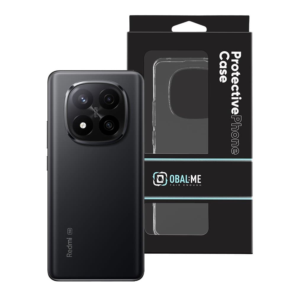 Zadní kryt OBAL:ME TPU pro Xiaomi Redmi Note 14 Pro+ 5G Transparent - náhled 3