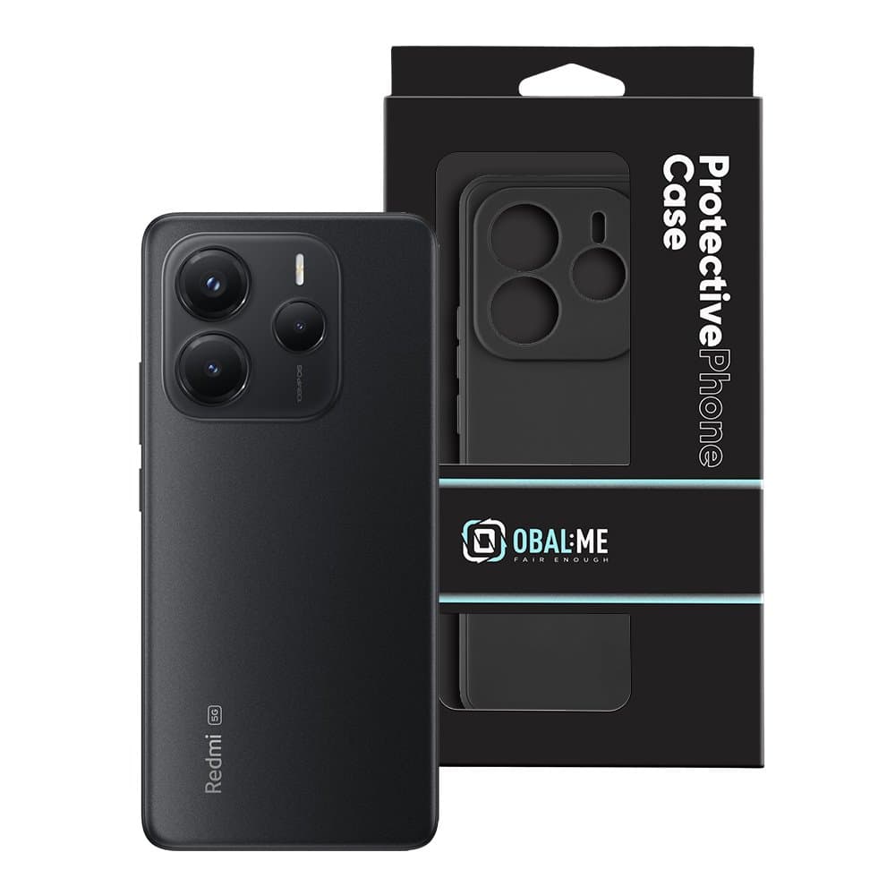 Zadní kryt OBAL:ME Matte TPU pro Xiaomi Redmi Note 14 5G Black - náhled 3