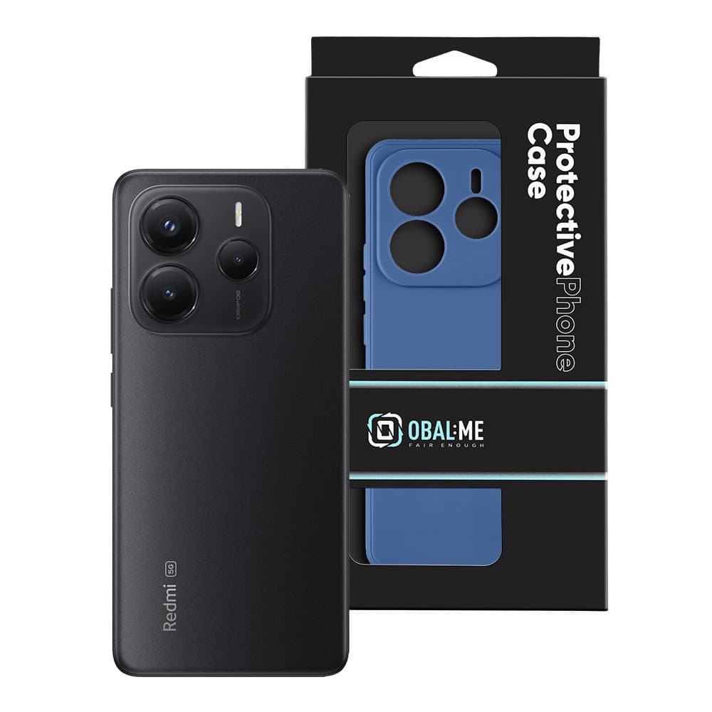 Zadní kryt OBAL:ME Matte TPU pro Xiaomi Redmi Note 14 5G Dark Blue - náhled 3