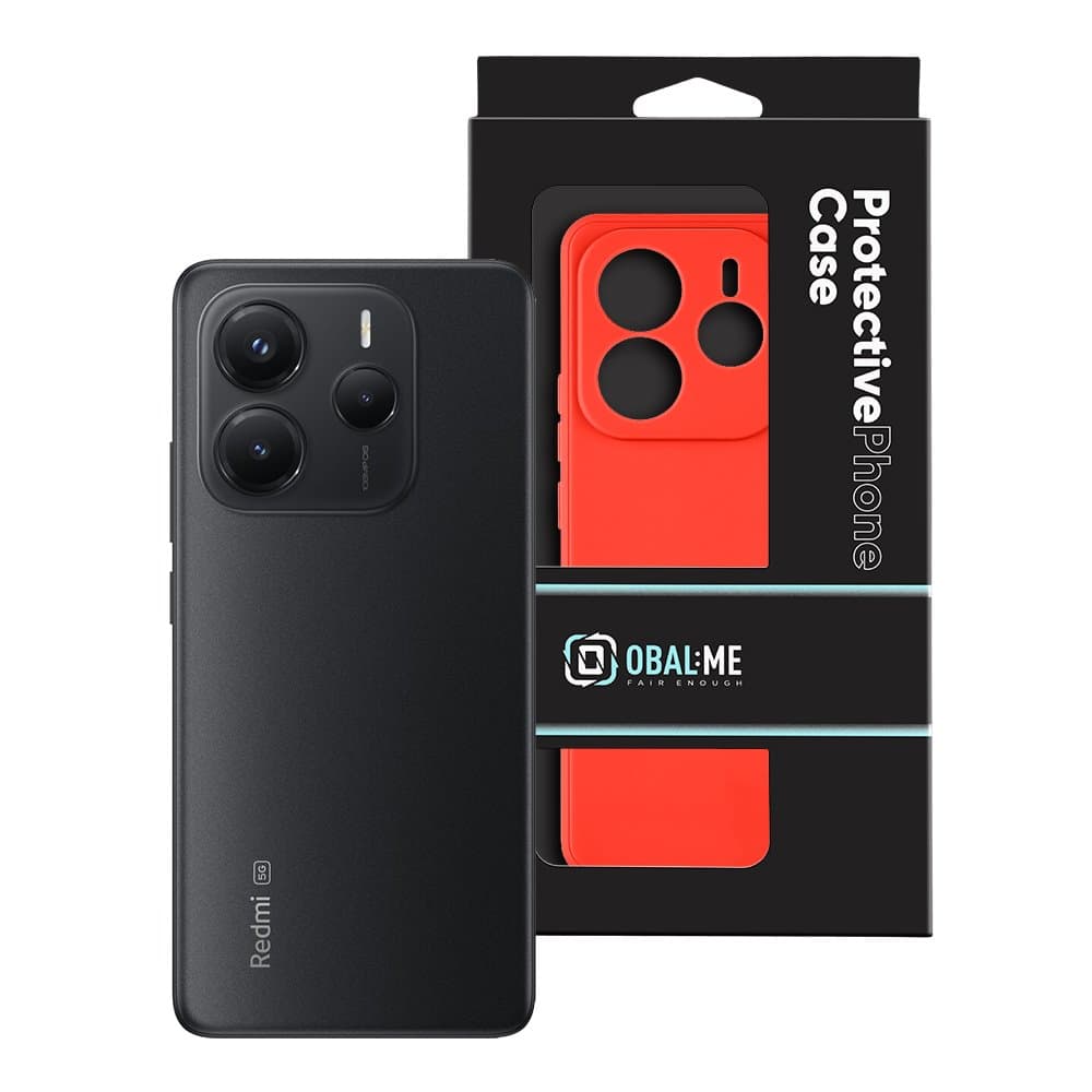 Zadní kryt OBAL:ME Matte TPU pro Xiaomi Redmi Note 14 5G Red - náhled 3