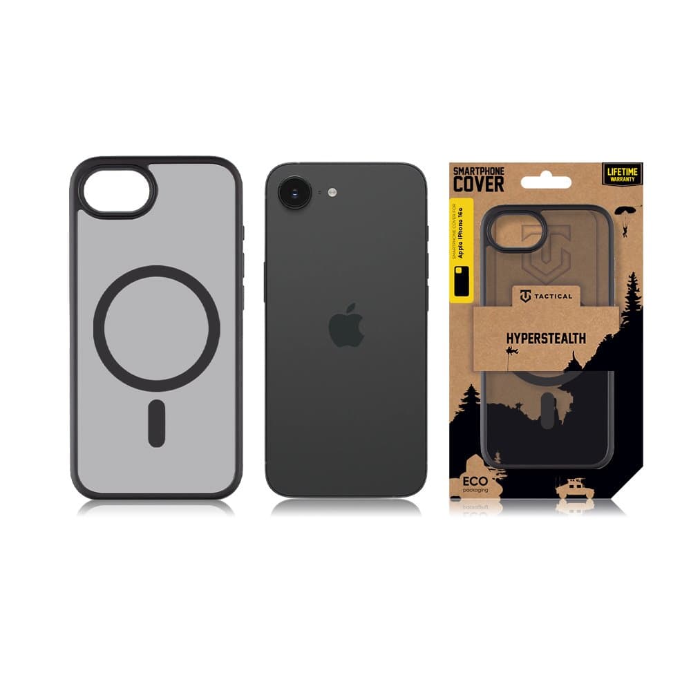 Zadní kryt Tactical MagForce Hyperstealth pro iPhone 16e Asphalt - náhled 3