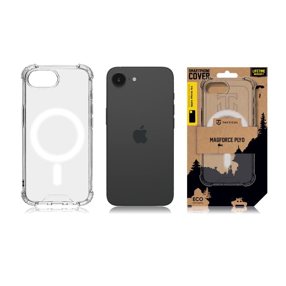 Zadní kryt Tactical MagForce Plyo pro Apple iPhone 16e Transparent - náhled 3