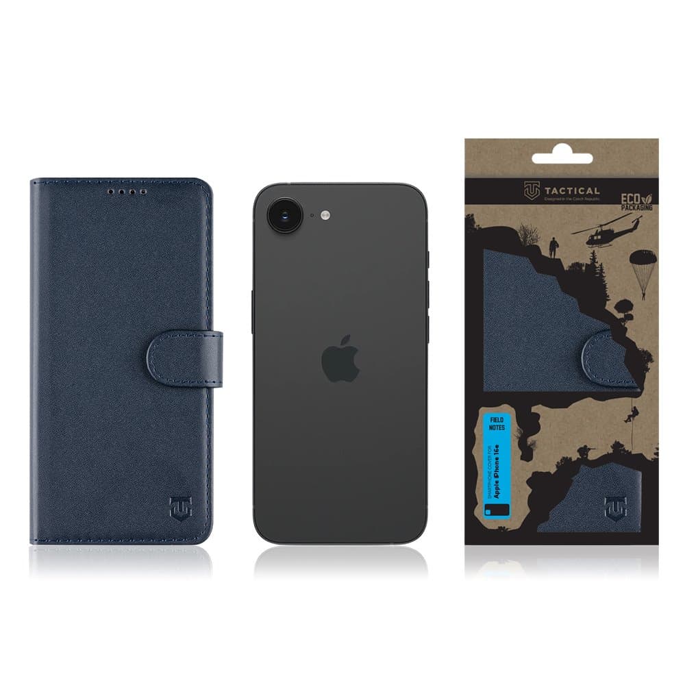Knížkové pouzdro Tactical Field Notes pro Apple iPhone 16e Blue - náhled 3