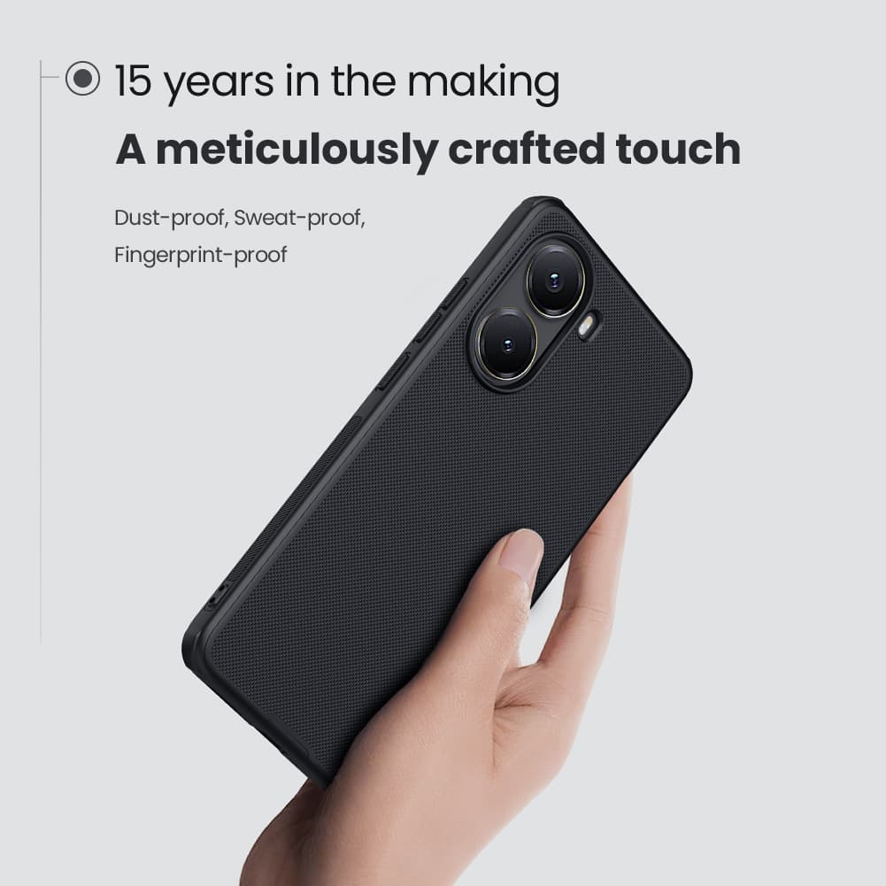 Zadní kryt Nillkin Super Frosted PRO pro Poco X7 Pro 5G Black - náhled 3