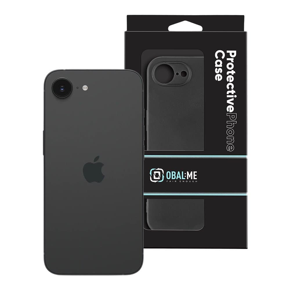 Zadní kryt OBAL:ME Matte TPU pro Apple iPhone 16e Black - náhled 3
