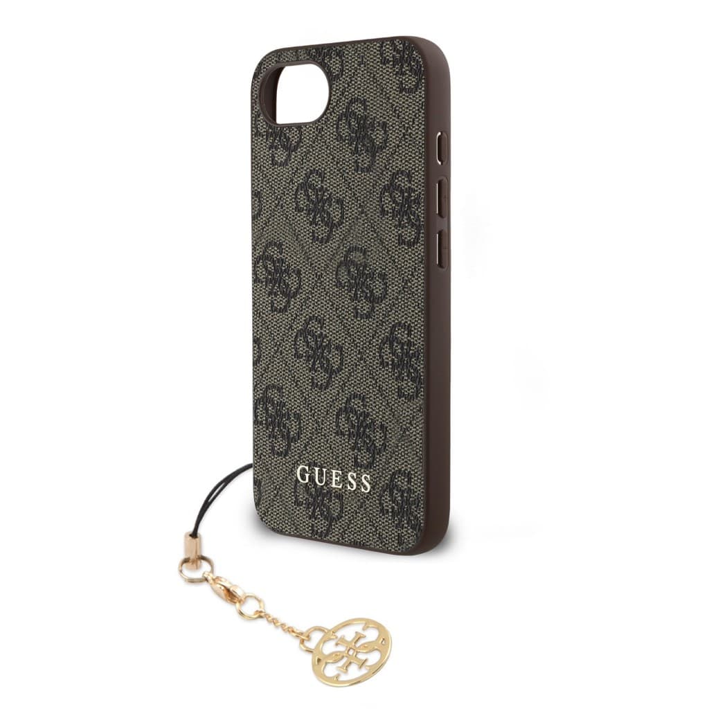 Zadní kryt Guess 4G Charm pro iPhone 16e Tone on Tone Brown - náhled 3