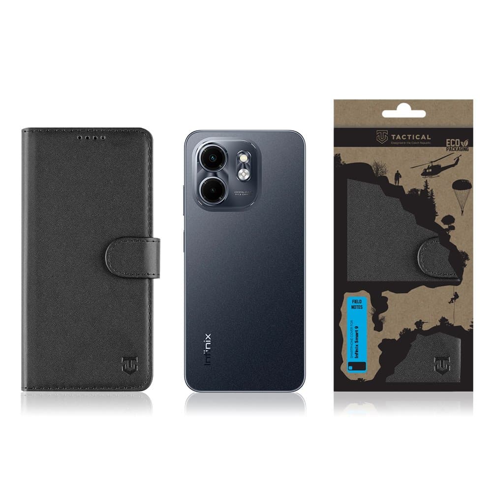 Knížkové pouzdro Tactical Field Notes pro Infinix Smart 9 Black - náhled 3