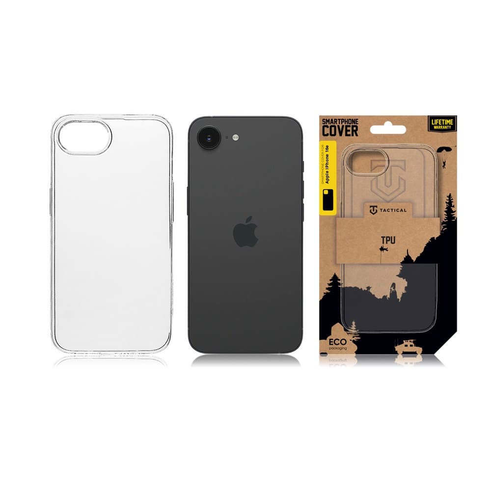 Zadní kryt Tactical pro Apple iPhone 16e průhledný - náhled 3