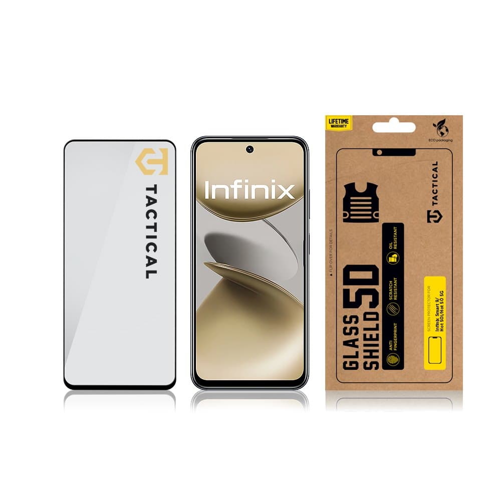 Tvrzené sklo Tactical pro Infinix Smart 9-Hot 50i-Hot 50 5G 5D černé - náhled 3