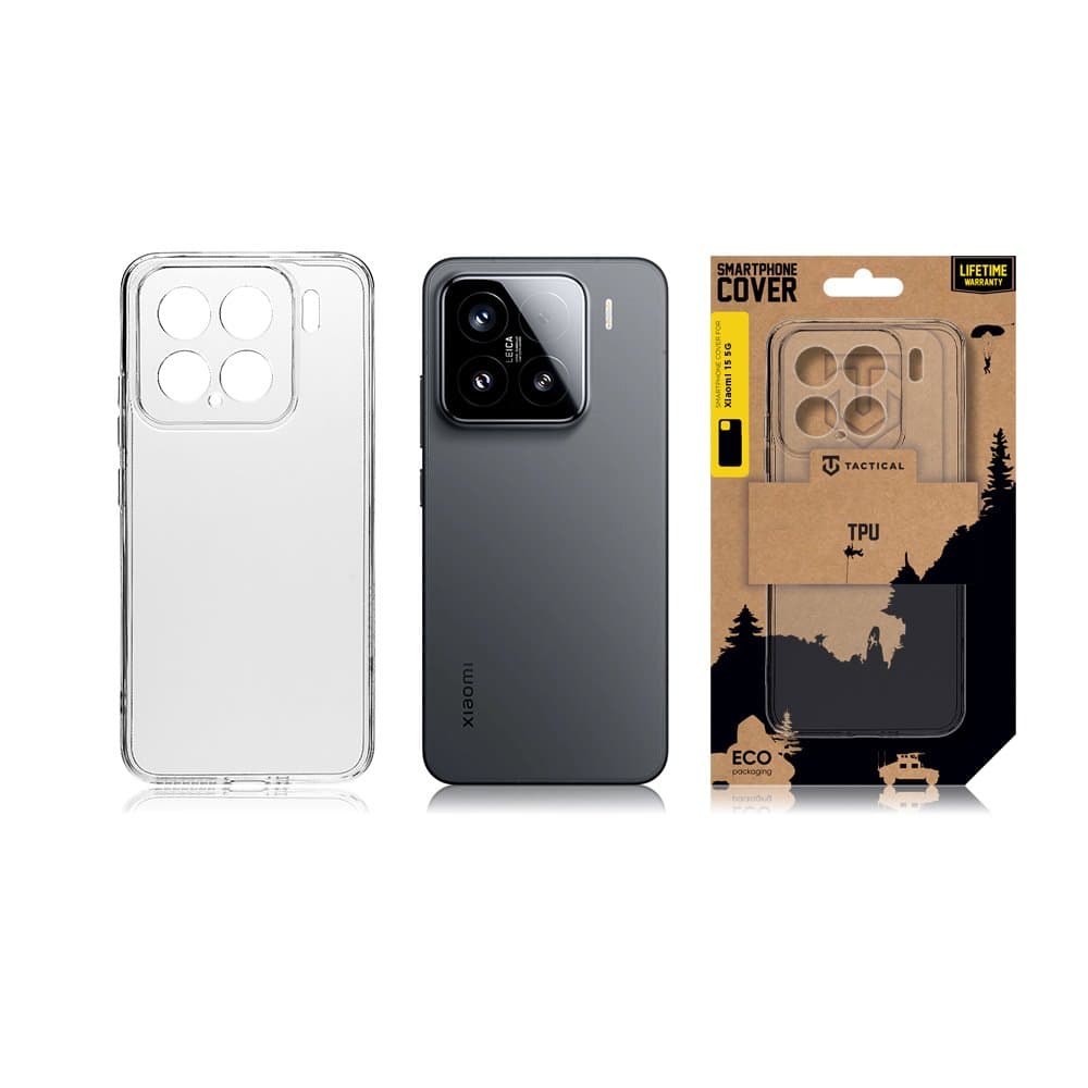 Zadní kryt Tactical pro Xiaomi 15 5G Transparent - náhled 3