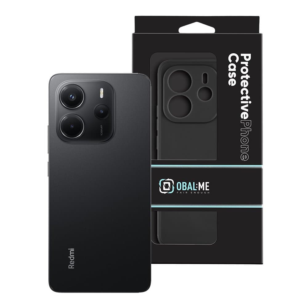 Zadní kryt OBAL:ME Matte TPU pro Xiaomi Redmi Note 14 4G Black - náhled 3
