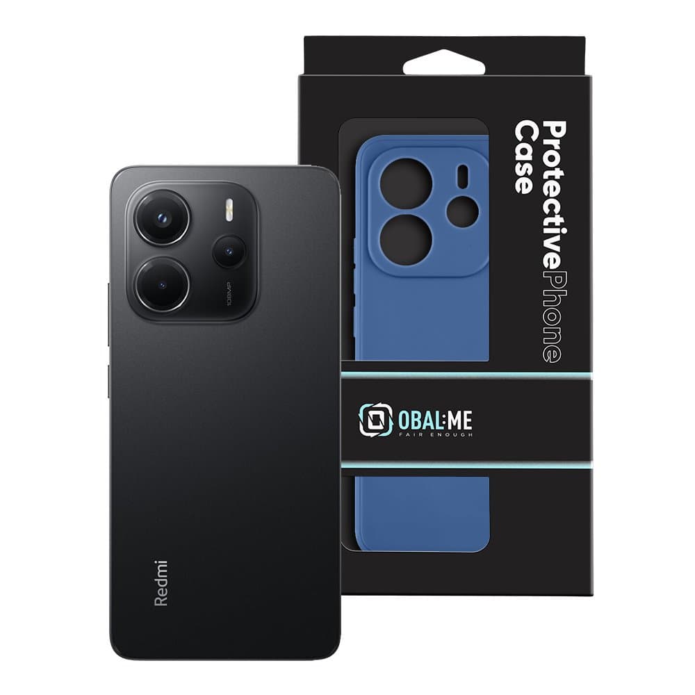 Zadní kryt OBAL:ME Matte TPU pro Xiaomi Redmi Note 14 4G Dark Blue - náhled 3