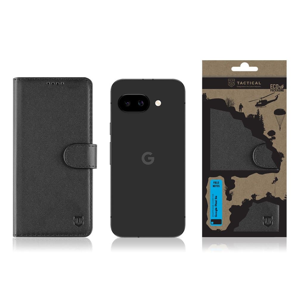 Knížkové pouzdro Tactical Field Notes pro Google Pixel 9a Black - náhled 3