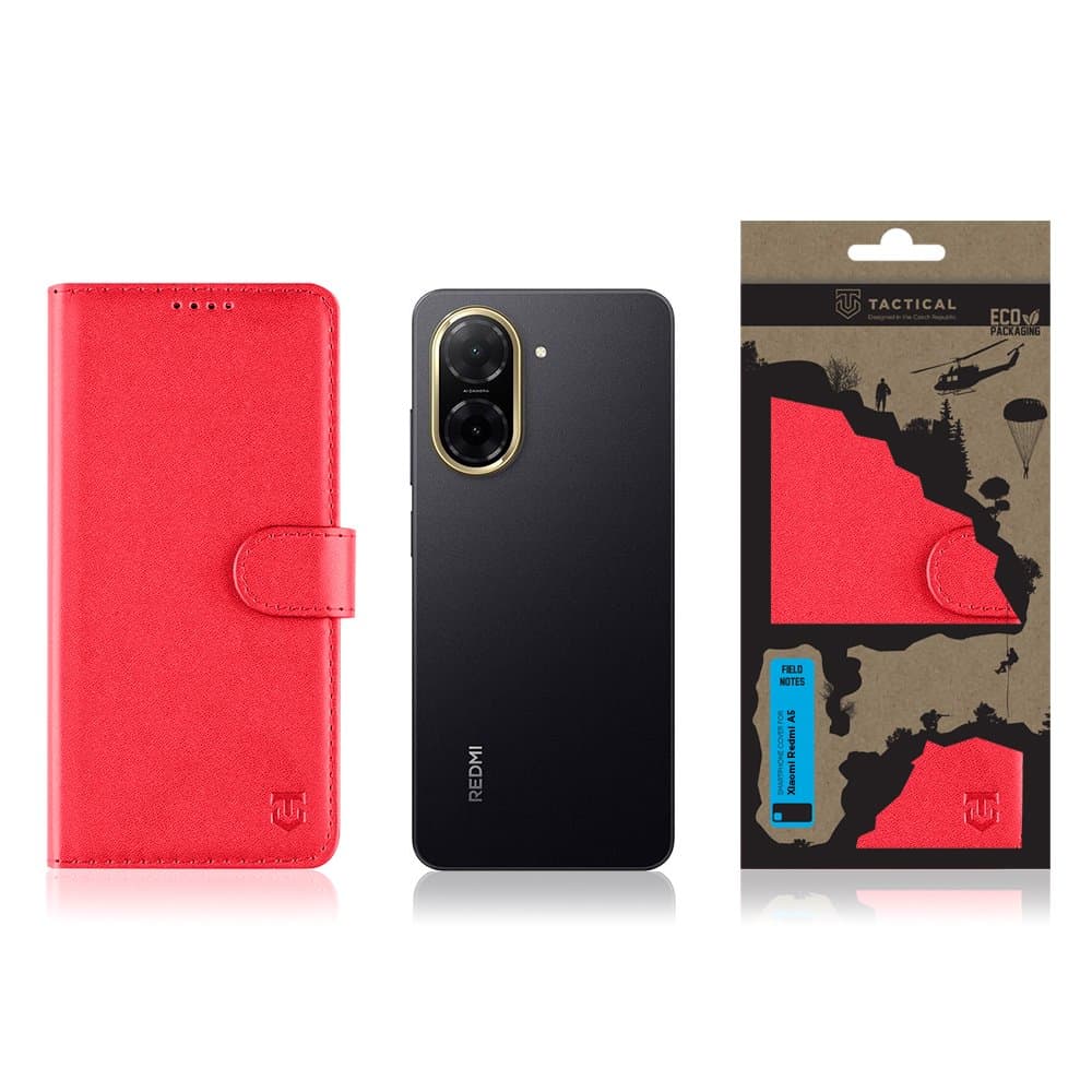 Knížkové pouzdro Tactical Field Notes pro Xiaomi Redmi A5 Red - náhled 3
