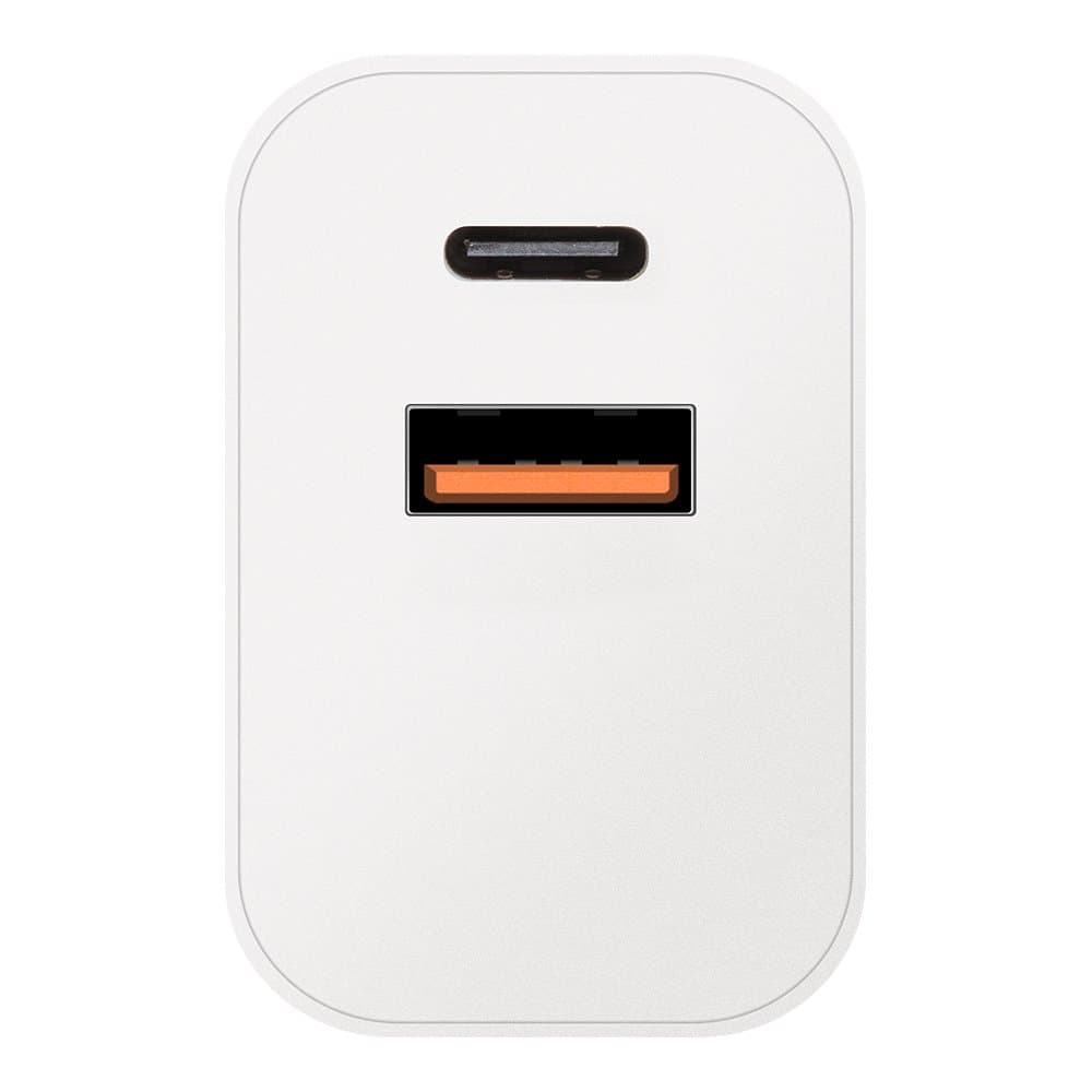 Rychlonabíječka OBAL:ME USB-A + USB-C 20W + 2x kabel 1m White - náhled 3
