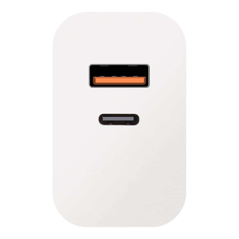 Adaptér OBAL:ME USB-A + USB-C 25W White - náhled 3