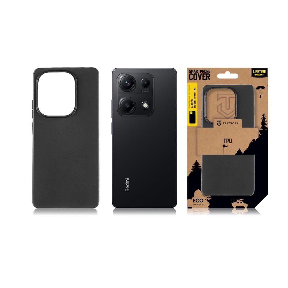 Zadní kryt Tactical pro Xiaomi Redmi Note 14S černý - náhled 3