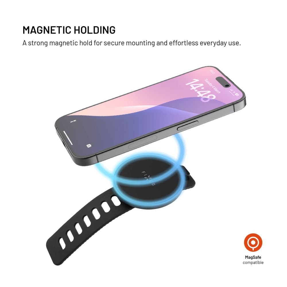 Fitness držák mobilního telefonu FIXED MagGrip Active s MagSafe uchycením, černý - náhled 3
