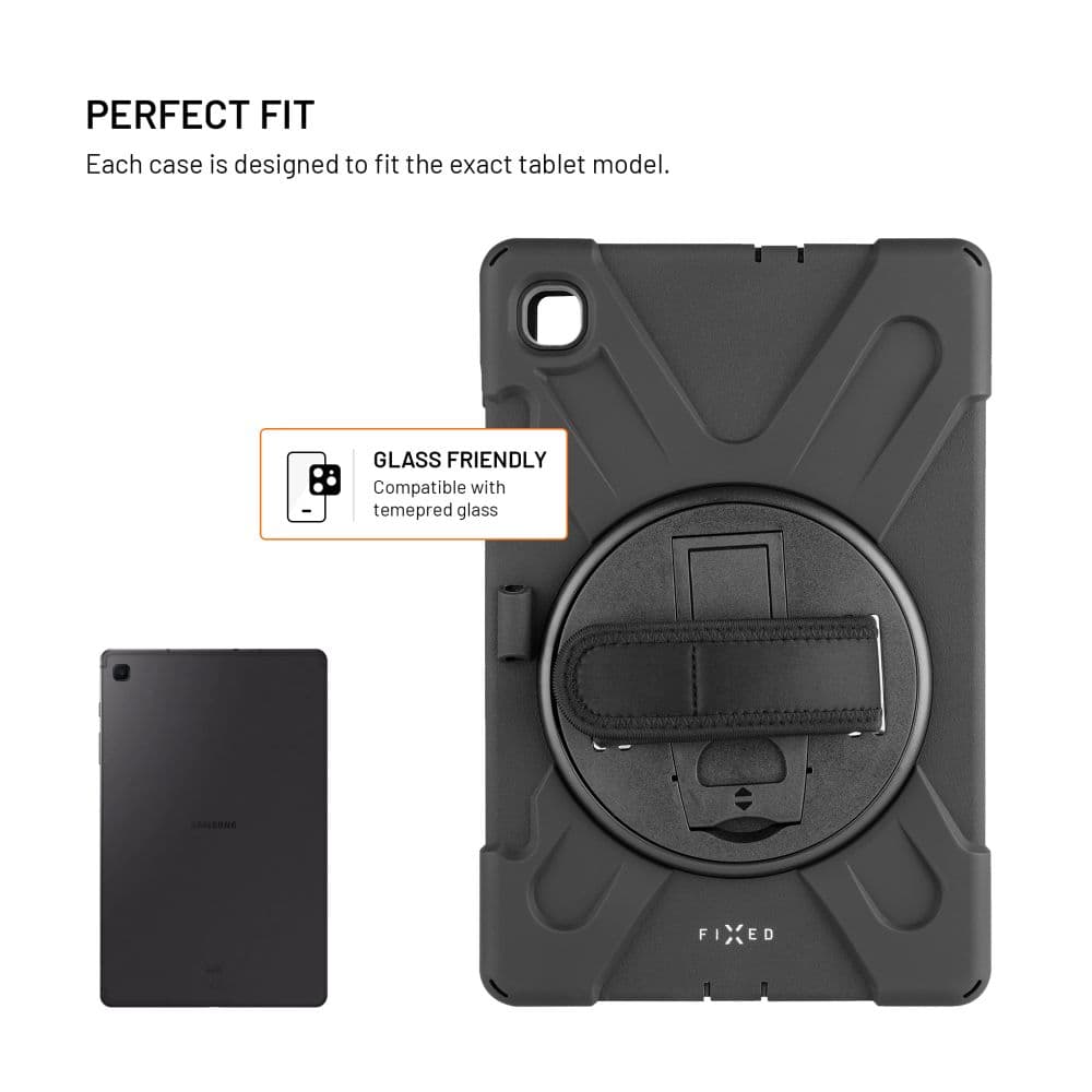 Odolné pouzdro se stojánkem FIXED Rugged Tab Case pro Samsung Galaxy Tab S6 Lite 2020/2022/2024, černé - náhled 3