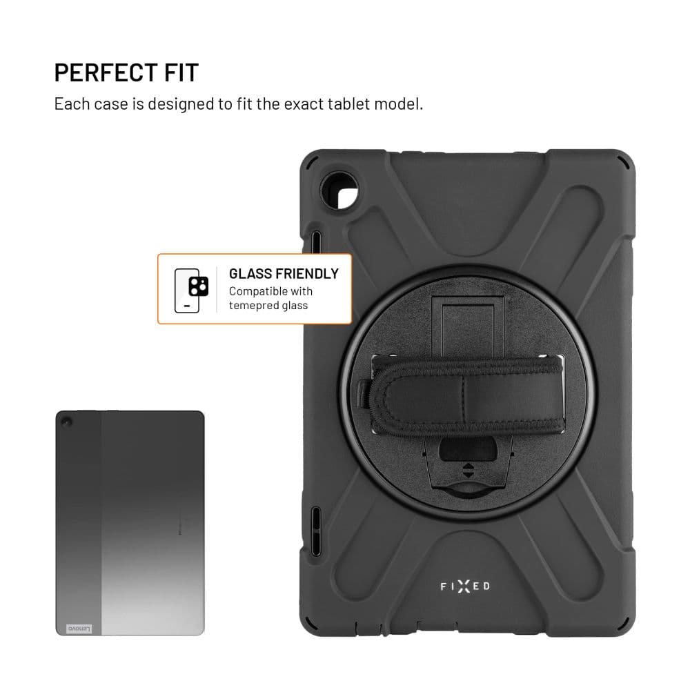 Odolné pouzdro se stojánkem FIXED Rugged Tab Case pro Lenovo Tab M10 (3rd Gen), černé - náhled 3