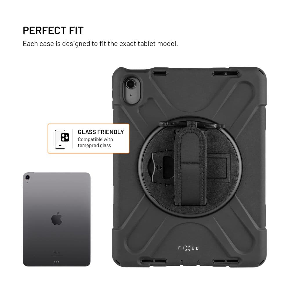 Odolné pouzdro se stojánkem FIXED Rugged Tab Case pro Apple iPad 10,9" (2022)/iPad 11" (2025), černé - náhled 3